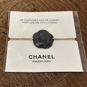 CHANEL Pafrums Black Camellia Bracelet